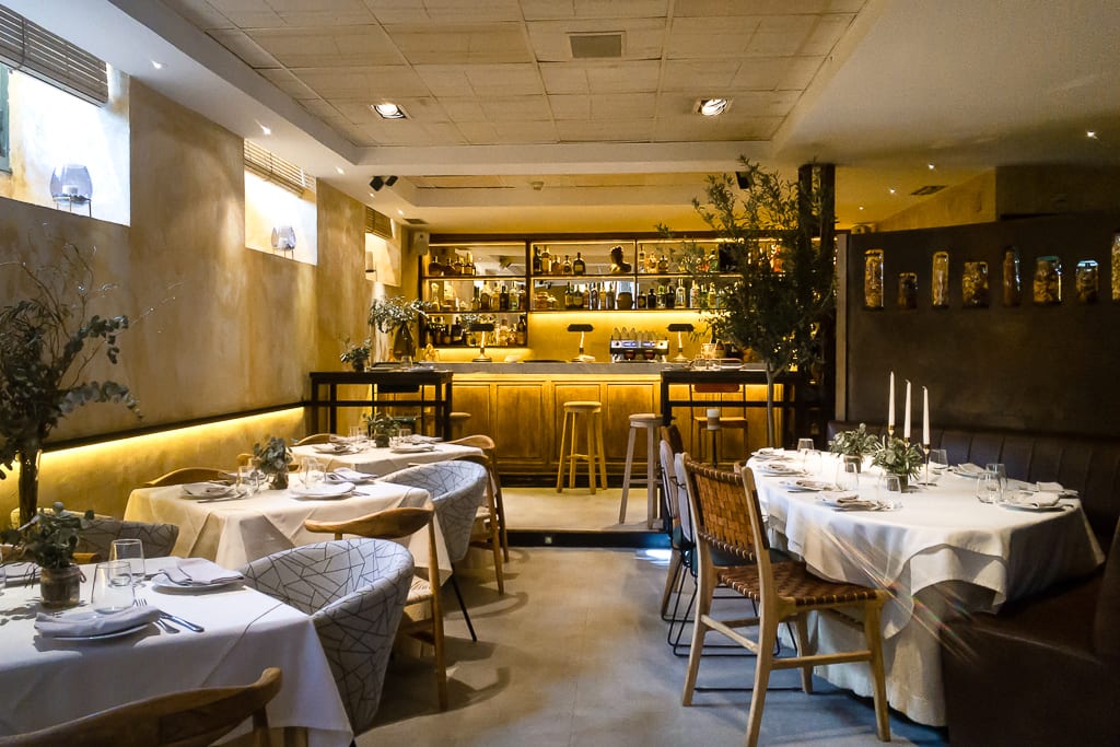 Salón principal de la Trattoria Sant'Arcangelo